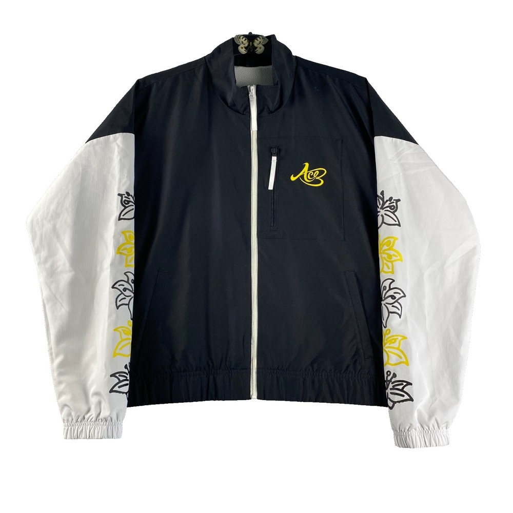 Adidas Lailaa Basketball Jacket‎ Black Mesh Lined HR8047 Floral Women's Size XL